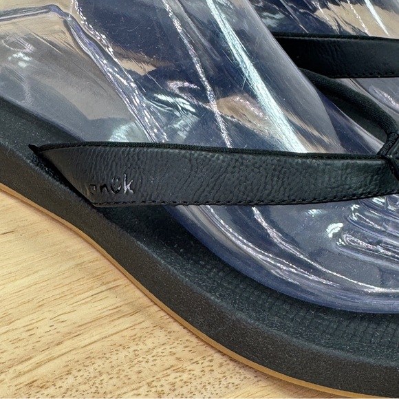 Sanuk Cosmic Shores Thong Flip Flop Sandals Black Womens 9 1156290 - Picture 7 of 10